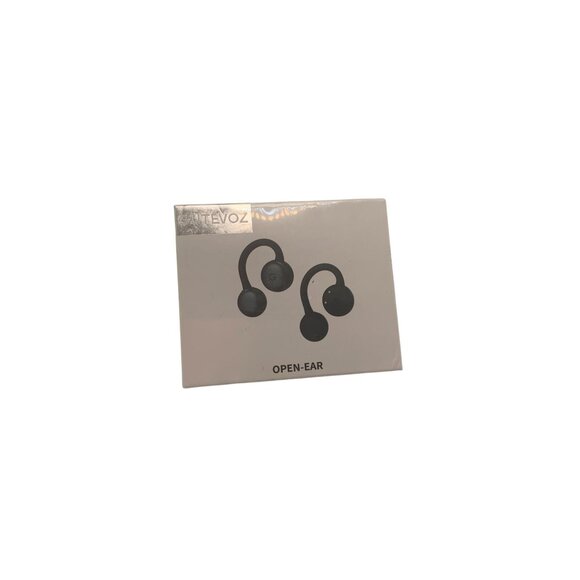 Open-Ear Wireless Bluetooth Headphones TheVoz Black With Charging Case - Picture 1 of 2